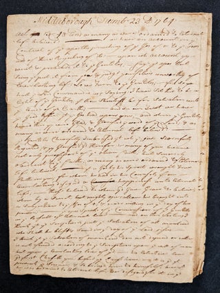 Item #1086 Manuscript Sermon on the Doctrine of Election and Predestination, Given at...