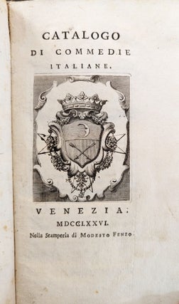 Catalogo di commedie italiane.