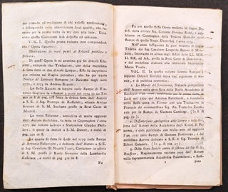 Raccolta degli scritti del sig. AB. D. Isidoro Bianchi, Regio Professore e Censore in Cremona. [Drop title].