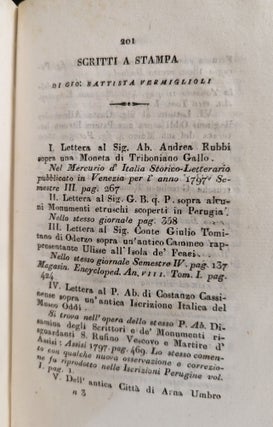 Principj della Stampa in Perugia e suoi Progressi per tutto il secolo XV.