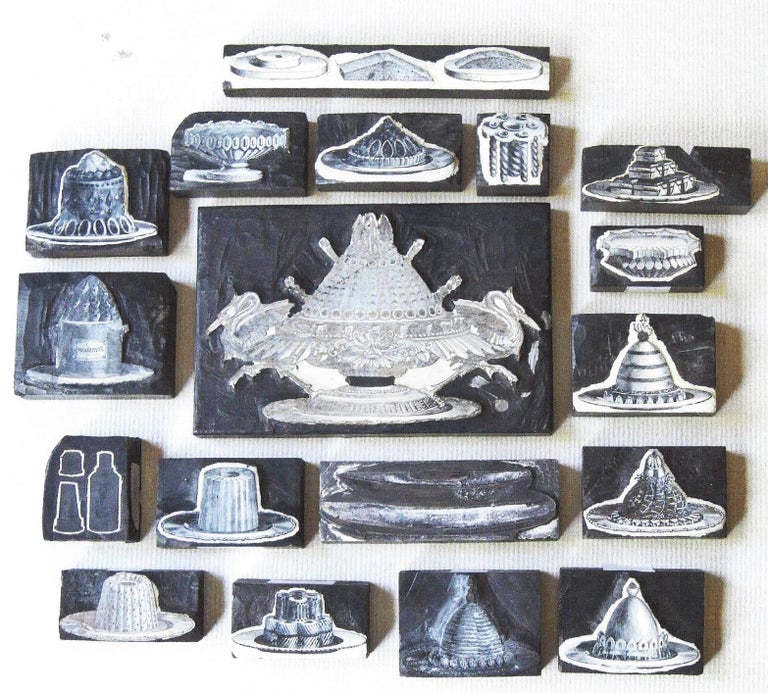 Item #1139 WOODBLOCKS. Collection of Original Woodblocks Used to Illustrate French Culinary Classics. Ca. 1880’s.