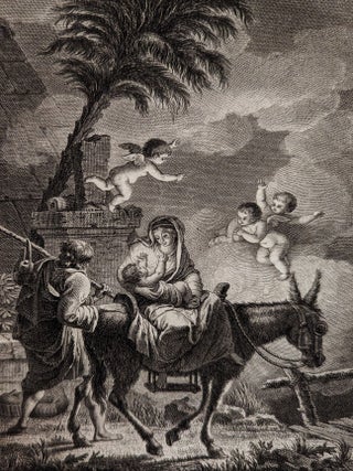 La Sainte Bible, contenant l’Ancien et la Nouveau Testament, traduite en François sur la Volgate per M. Le Maistre de Saci, ornée de 300 figures gravées par les dessins de M. Maillier.