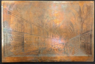 Item #1145 La Galerie Nouvelle de la Bibliothèque Vaticane à Rome avec le Corniches Ornées des...