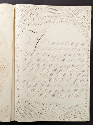 Cahier d’Ecriture á Mademoiselle Marie Perrine Cloizec.
