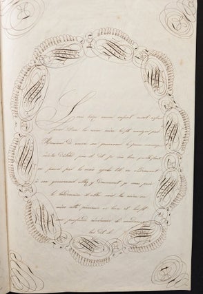 Cahier d’Ecriture á Mademoiselle Marie Perrine Cloizec.