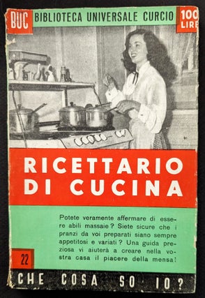 Item #1167 Ricettario di Cucina. Nico Ferrini