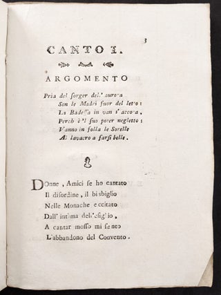 Le Monache in gala. Poemetto di Canfresco Puresatti.