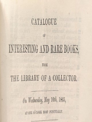 Catalogue of a Collection of Books, relating especially to Italian History and Literature: and Including Books in all Classes of Literature, chiefly in Foreign Languages. . .