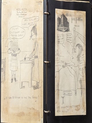 Comic Strip Album Illustrating the Life of Betsy Weller and Her Family. [with] The Normal Notebook.