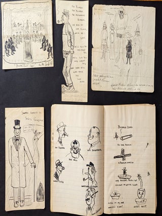 Comic Strip Album Illustrating the Life of Betsy Weller and Her Family. [with] The Normal Notebook.