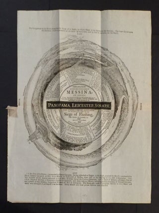 Item #1294 Continuous 360° View of Messina, Sicily Advertisement printed for an exhibit in...