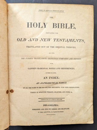 Item #1348 The Holy Bible, Containing the Old and New Testaments, Translated Out of the Original...