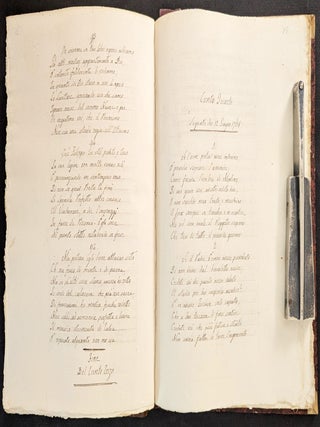 Item #1380 Il Concorso di Filosofia. Poema del Padre Ireneo Aff&ograve; Min. Osservante. ...