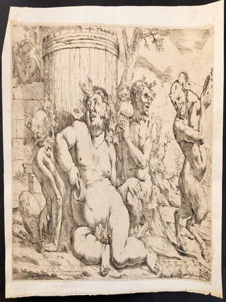 Item #1419 Silenus and the Satyrs. Francesco Burani