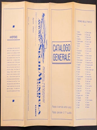 Catalogo Generale. Pasta di semola, extra lusso. Pasta speciale di 1a.qualità.