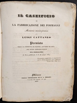 Il caseificio o la fabbricazione dei formaggi.