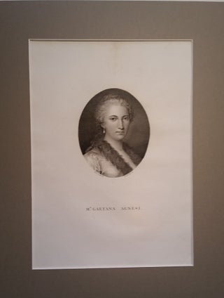 Item #266 Engraved Portrait. Maria Gaetana Agnesi