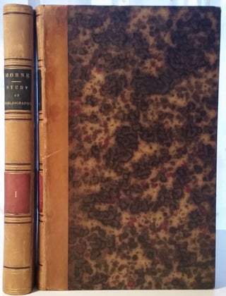 Item #287 An Introduction to the Study of Bibliography. To which is prefixed a Memoir on the...