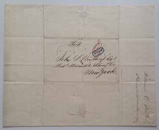 Letter to John S. Winthrop of New York Mercantile Library.