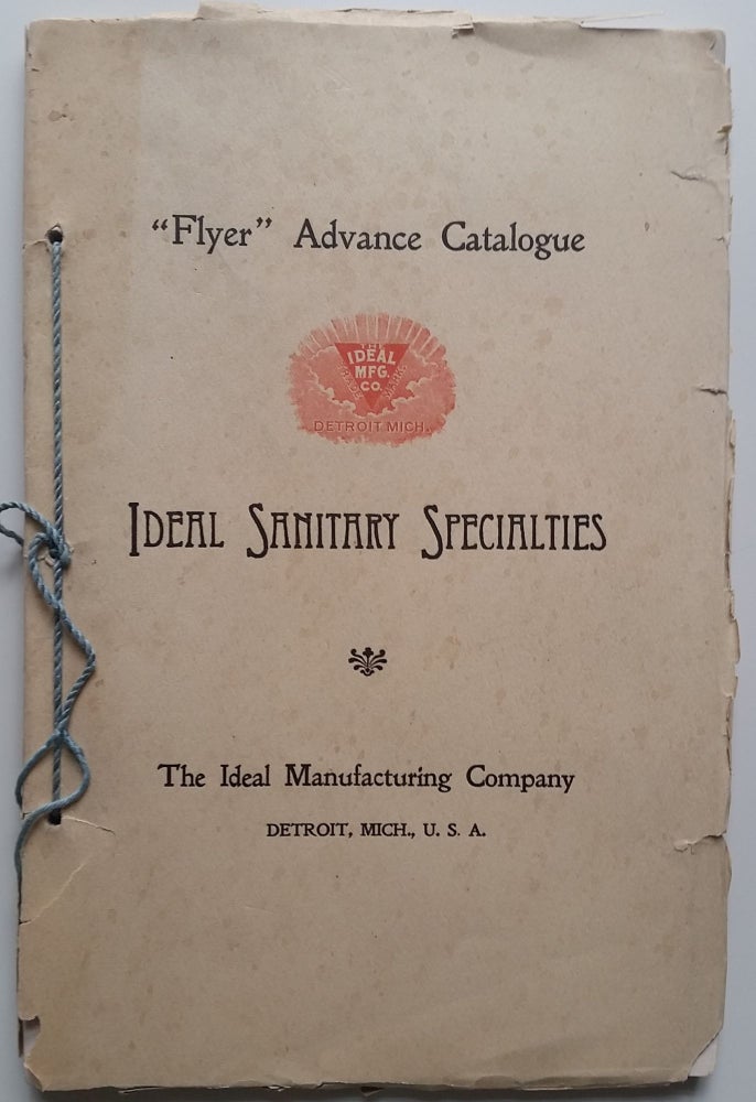 Item #370 "Flyer" Advance Catalogue. Illustrations and Descriptions of Ideal Specialties in Water Closets and Traps, showing Low Tank Closets Combinations complete and Centrifugal (Adjustable) Traps, with all Connections. Ideal Manufacturing Company.