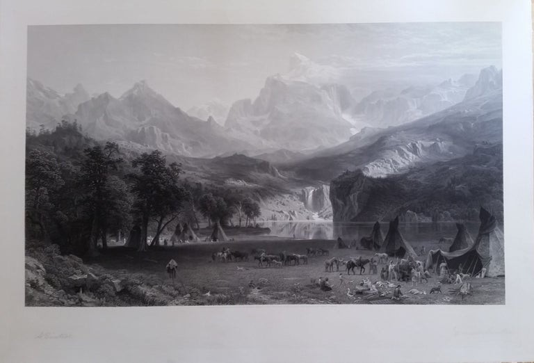Item #386 The Rocky Mountains (Lander's Peak). Albert Bierstadt.