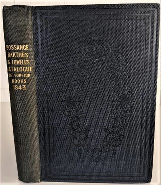 Item #424 Catalogue des Livres Français, Italiens, Espagnols, Etc., tant Anciens que Modernes....