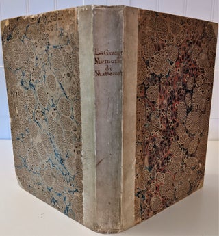 Lagrange, Joseph-Louis (1736-1813), Memoirs of Mathematics, manuscript translated to Italian from the originals. Written in Italian hand.