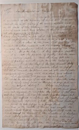 Item #467 Revolutions of 1848. Manuscript essay written in ink in a legible hand. Signed...