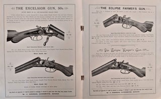 W. J. George, Far Killing, Sporting Gun & Ammunition Manufacturer. New Illustrated Price List of Sporting Guns, Rifles, Revolvers, Walking Stick and Air Guns, Pistols, Ammunition, Loading Machines, Bags, Covers, Traps, &c. &c.