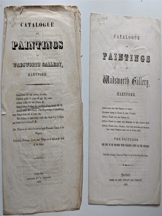 Item #584 Catalogue of Paintings in Wadsworth Gallery Hartford. With: Catalogue of Paintings in...