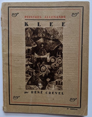 Item #591 Peintre Nouveaux. Paul Klee. By Rene Crevel. Paul Klee