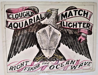 Item #647 Clough’s Aquarial Match Lighter: Right from the Ocean Wave. Decorative Advertisement