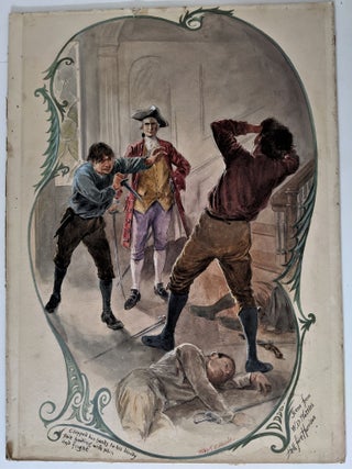Item #661 I: Scene from W. D. Wattles Hell Fire Harrison. and II: Untitled Watercolor. Original...