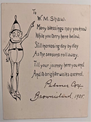 Item #693 Drawing in Ink of a Brownie. Original Drawing. Palmer Cox