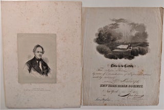 Item #694 Engraved Portrait of Jesse Read, Esq. P. G. S. of the Order of United Americans. Order...