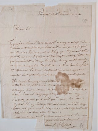 Item #717 Autograph Letter Signed (to William L. Marcy?). Genet, dmond, harles