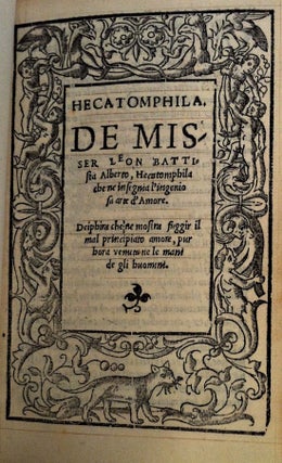 Item #754 Hecatomphila che ne insegnia l’ingeniosa arte d’Amore – Deiphira che ne mostra...