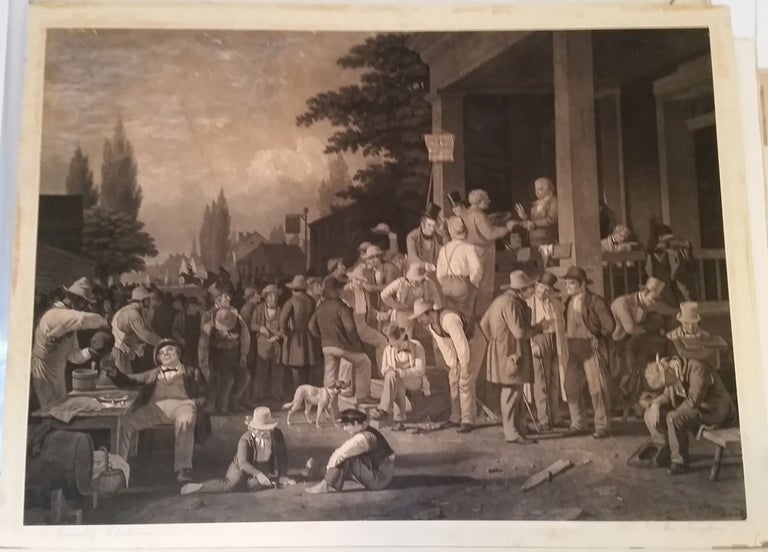 Item #764 The Country Election. George Caleb Bingham.