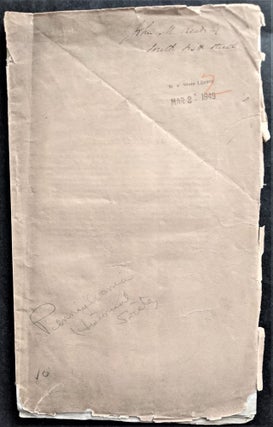 Catalogue of the Library of the Historical Society of Pennsylvania. Part I: History Biography and Manuscripts.