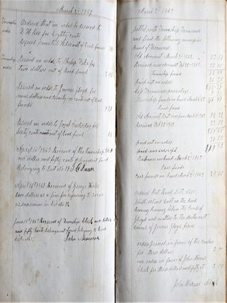 Item #886 Vernon Township: Official Records of Town Council. John Warner, Geo. Keller Country Clerks