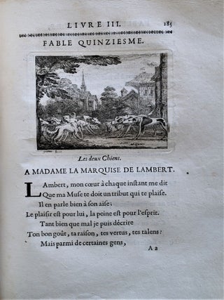 Item #943 Fables Nouvelles, Dedièes au Roy. Avec un Discourse sur la Fable. Antoine Houdar de...
