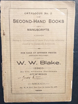 Item #945 Catalogue No. 2 of Second-Hand Books and Manuscripts. Being a Collection of Rare...