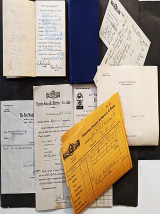 Group of Ephemera of the Order of the Sons of Italy John Michael Marino Lodge - No. 1389 Port Washington, N.Y. Ordine Figli D'Italia in America. 1928-1938.