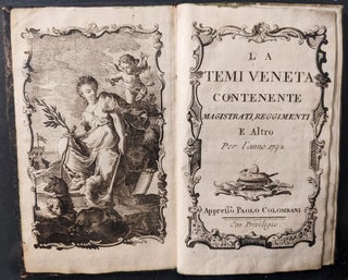 La Termi Veneta contenente Magistrati, Reggimenti e Altro per 'Anno 1792.